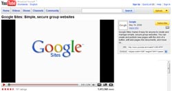 Google Sites YouTube Video