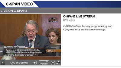 Toyota Congressional Hearing on C-SPAN Toyota Congressional Hearing on C-SPAN
